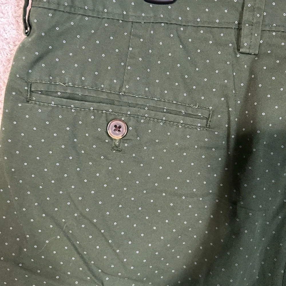 J. Crew Green Flat Front Shorts Casual Style